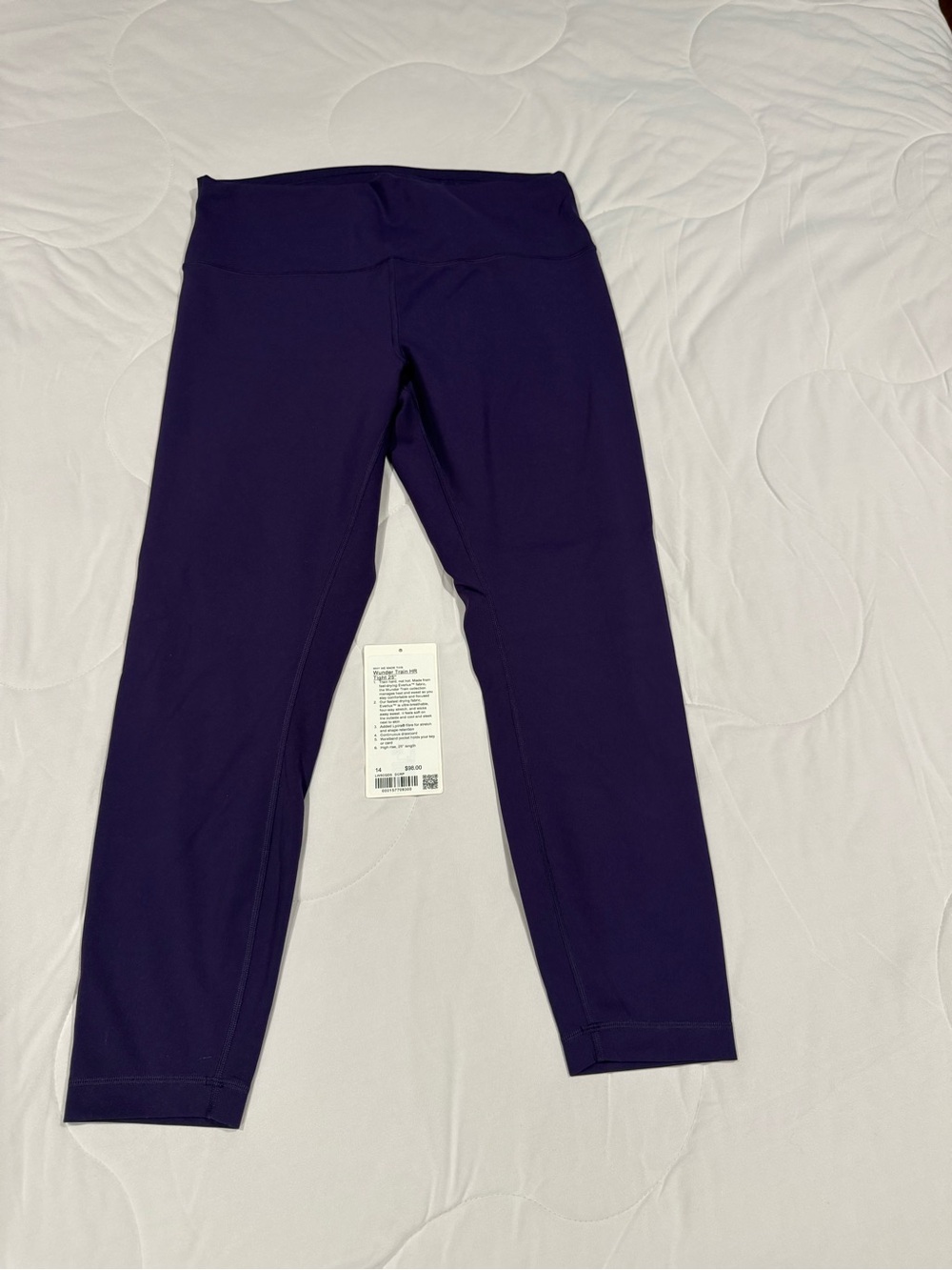 Lululemon HR Wunder Train in Dark Court Purple 25 inch